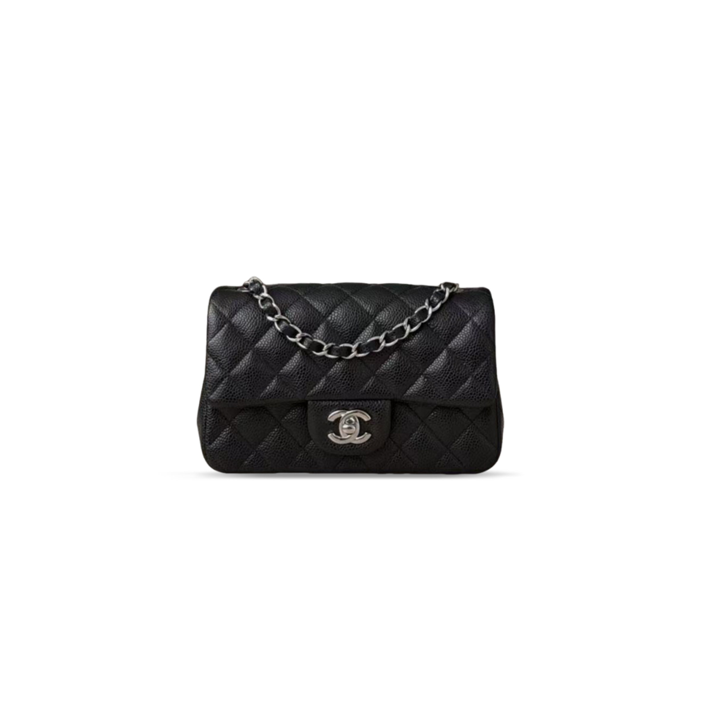 CHANEL MASTER CAVIAR LEATHER CLASSIC FLAP MINI BAG (20*12*8cm)